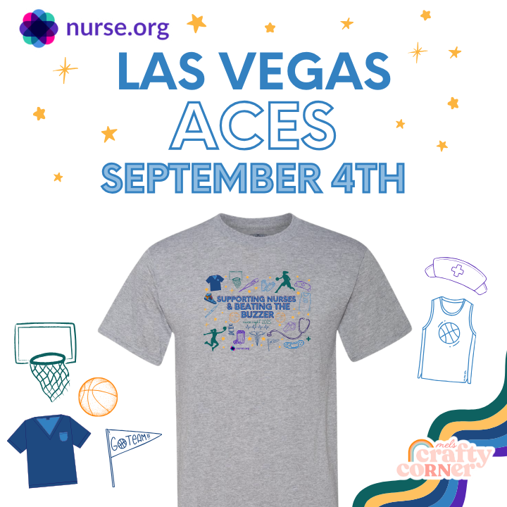WNBA Las Vegas Aces | Nurse.org Appreciation T-Shirt