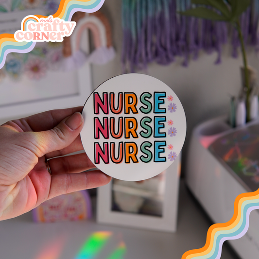 Colorful Nurse Hard Coaster | Limited Edition PRE-ORDER