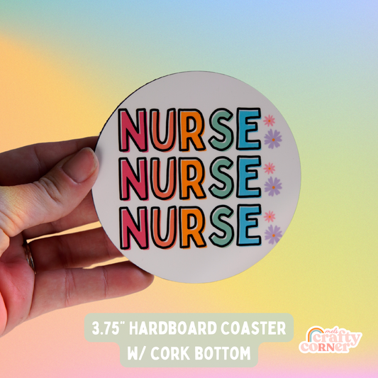 Colorful Nurse Hard Coaster | Limited Edition PRE-ORDER