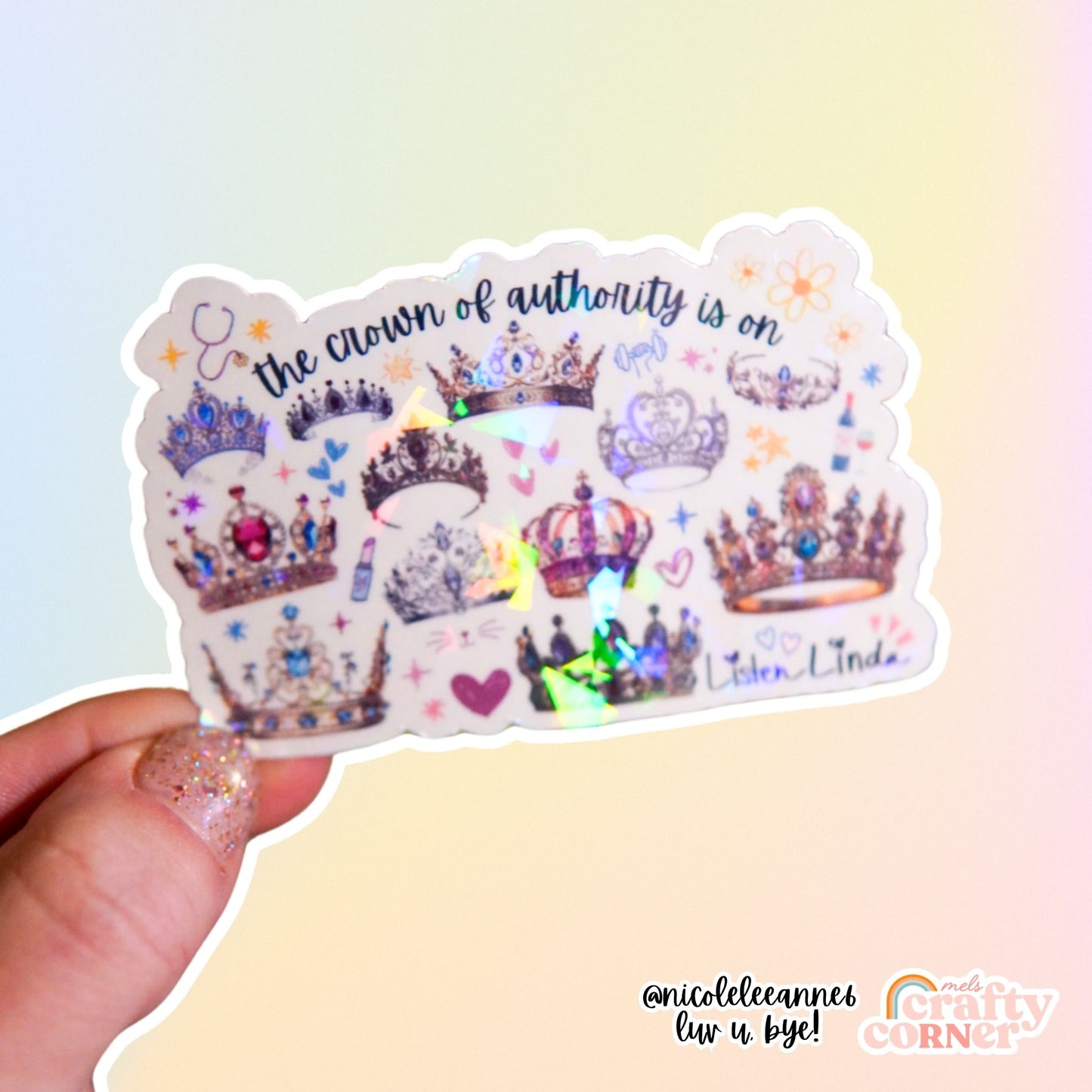 Crown of Authority sticker