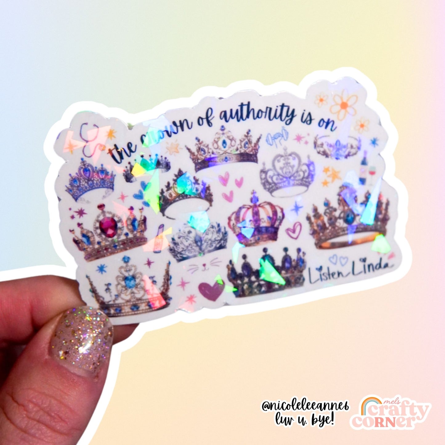 Crown of Authority Sticker