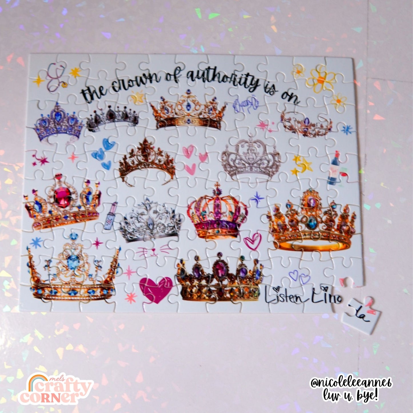 Crown of Authority jigsaw puzzle by Mel's Crafty Corner