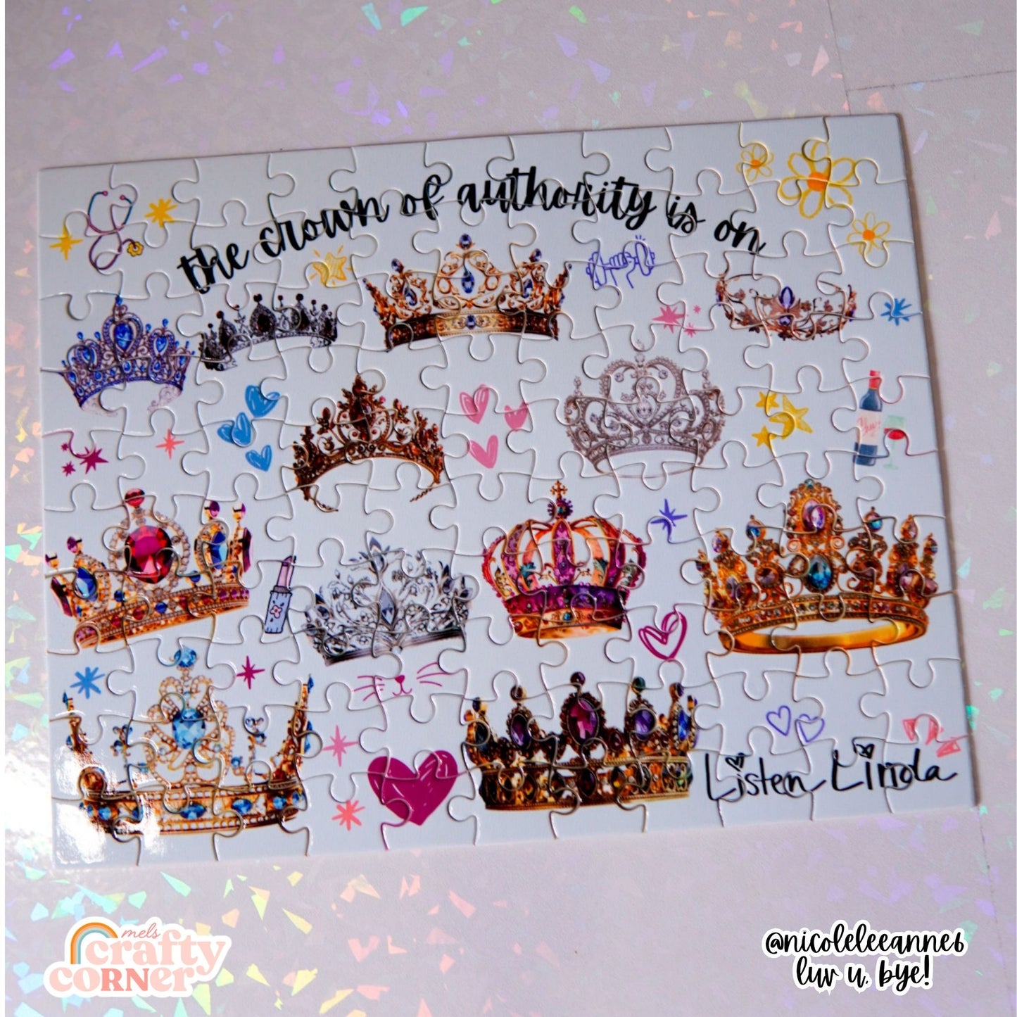 Crown of Authority Jigsaw Puzzle by Mel's Crafty Corner