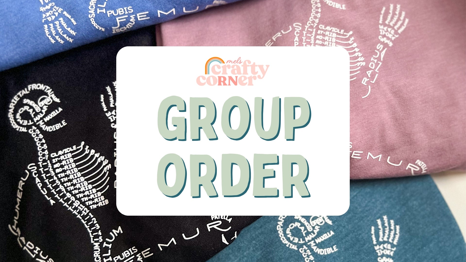 Group Order banner | Mel's Crafty Corner