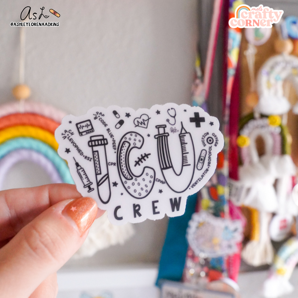 ICU Crew | Clear Sticker