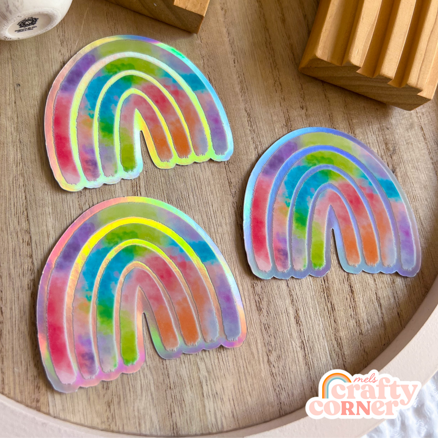 Colorful Rainbow Sticker | Holographic