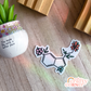 Floral Serotonin Sticker | Clear Full Color