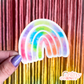 Rainbow Sticker | Clear Colorful