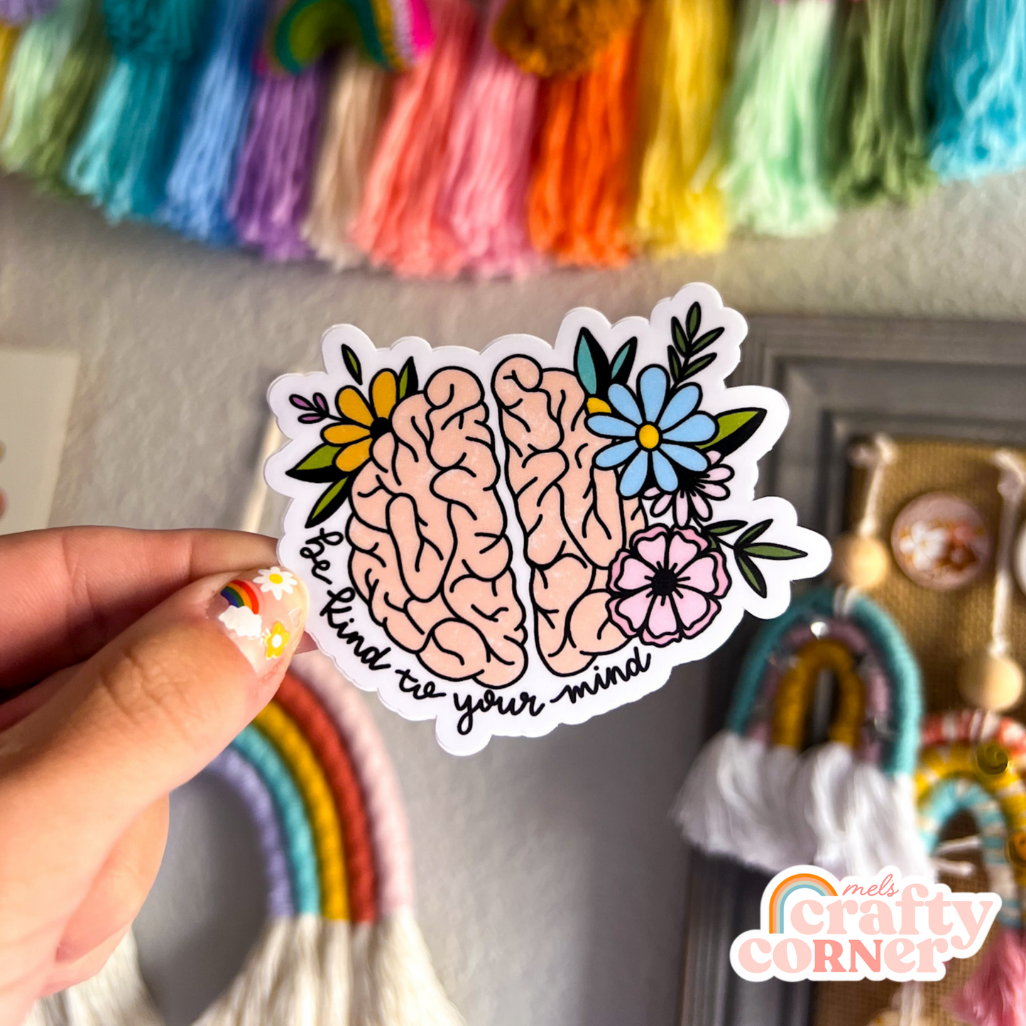Be Kind to Your Mind Sticker | Matte Full Color