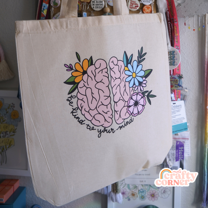 Be Kind To Your Mind Tote Bag | Relief Outreach Fundraiser