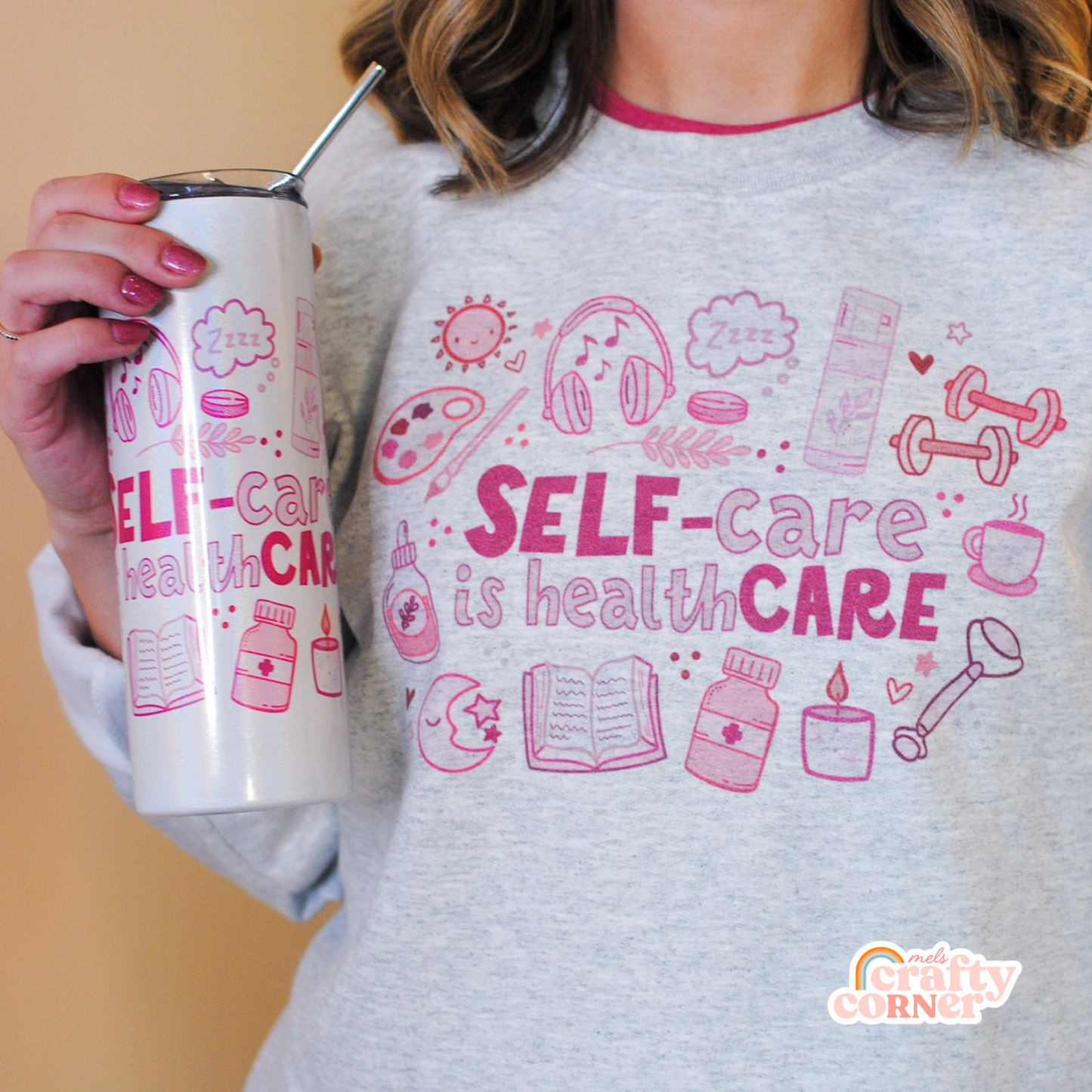Self-Care is Healthcare Tumbler | 20 oz Stainless Steel