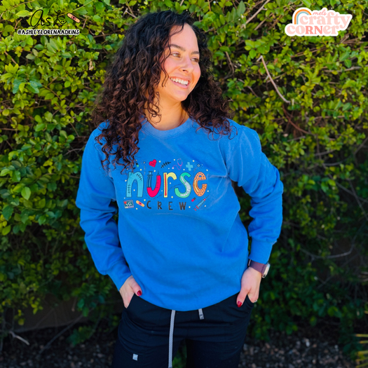 Nurse Crew Merch | Flo Blue Crewneck