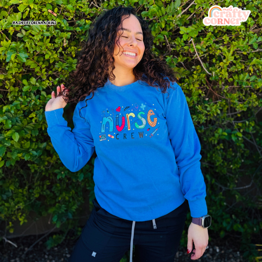 Nurse Crew Merch | Flo Blue Crewneck