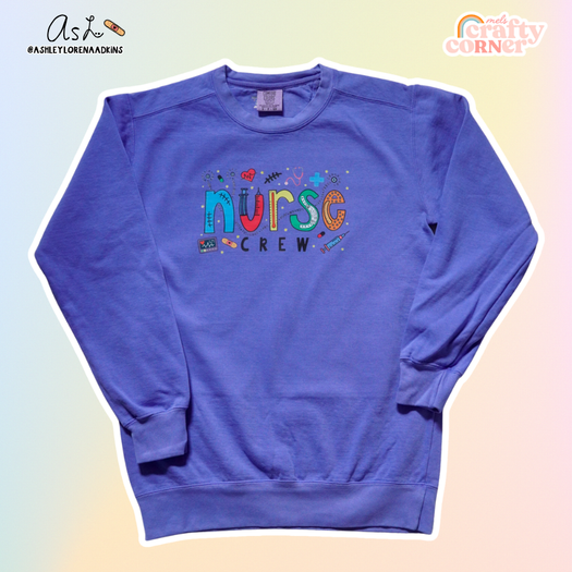 Nurse Crew Merch | Flo Blue Crewneck