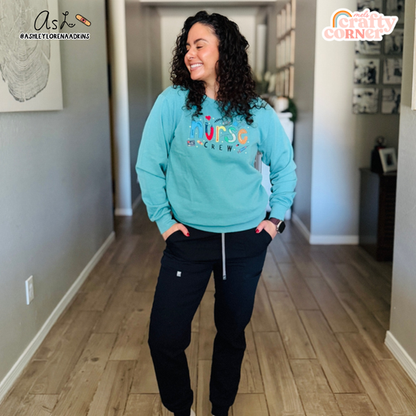 Nurse Crew Merch | Seafoam Crewneck