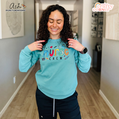 Nurse Crew Merch | Seafoam Crewneck