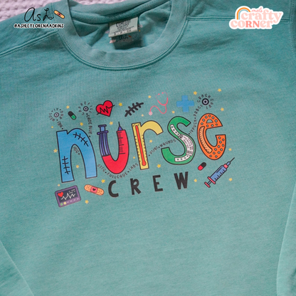 Nurse Crew Merch | Seafoam Crewneck