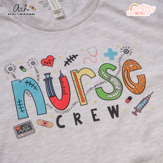 Nurse Crew Merch | Ash T-shirt