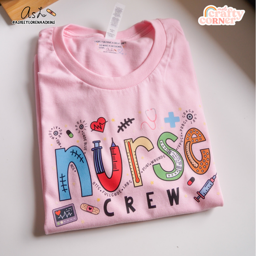 Nurse Crew Merch | Pink T-shirt