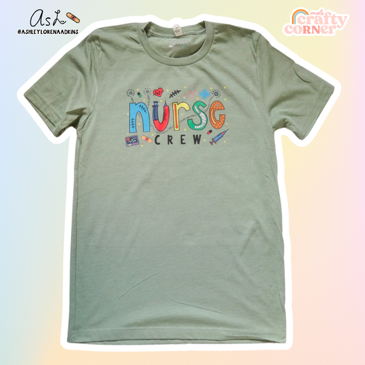 Nurse Crew Merch | Sage T-shirt