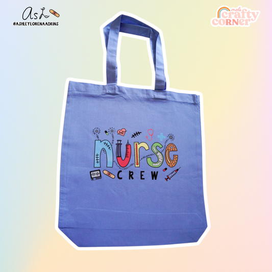 Nurse Crew Merch | Carolina Blue Tote Bag
