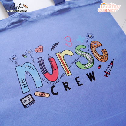 Nurse Crew Merch | Carolina Blue Tote Bag