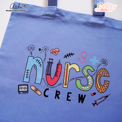 Nurse Crew Merch | Carolina Blue Tote Bag