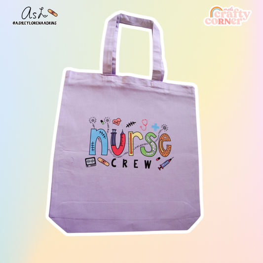 Nurse Crew Merch | Lavender Tote Bag