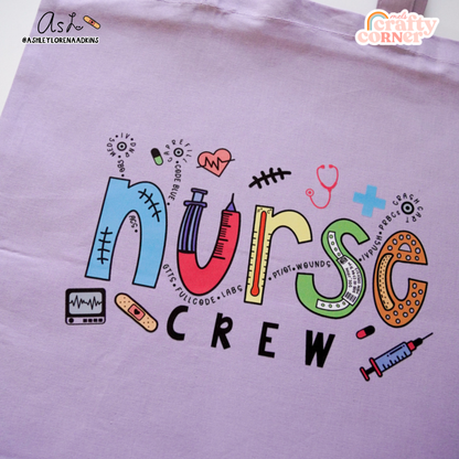 Nurse Crew Merch | Lavender Tote Bag
