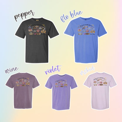 Collage of color options for the Crown of Authority T-Shirt by Mel's Crafty Corner