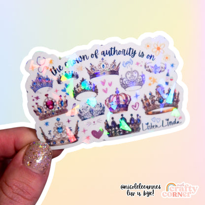 Crown of Authority Sticker
