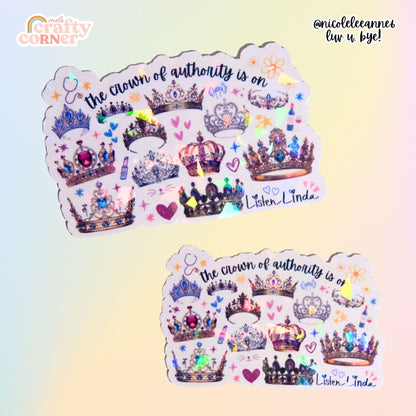 Crown of Authority stickers