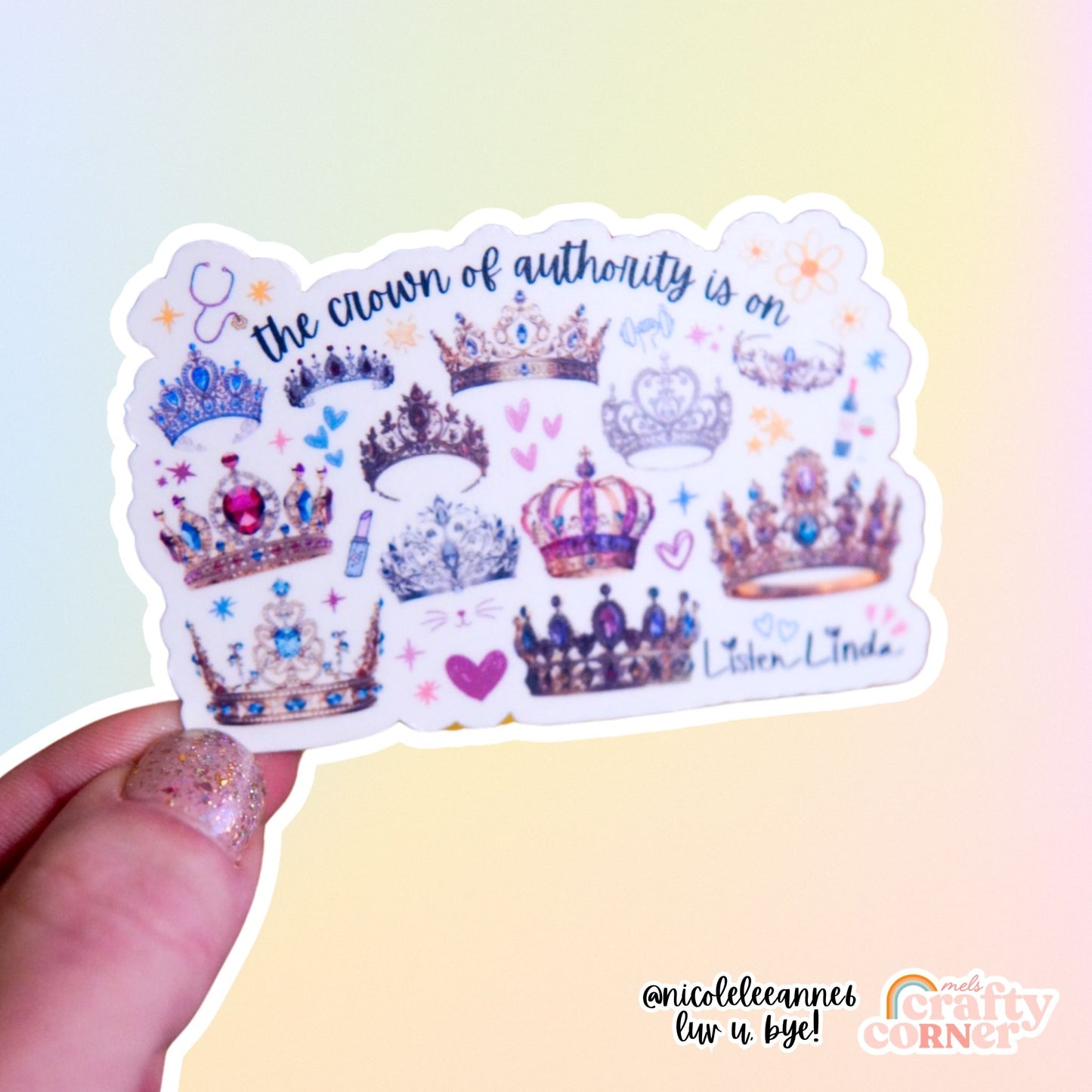 Crown of Authority sticker