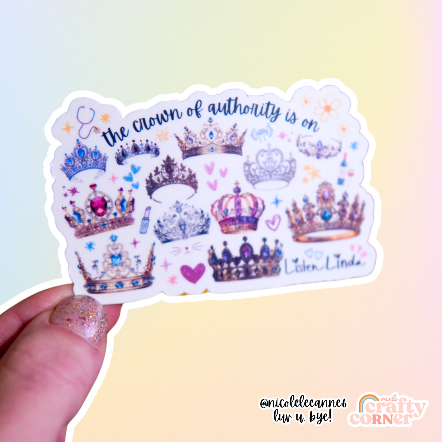 Crown Of Authority Merch | Matte Sticker