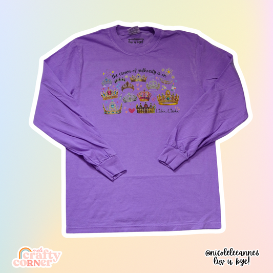 Crown Of Authority Merch | Violet Long Sleeve