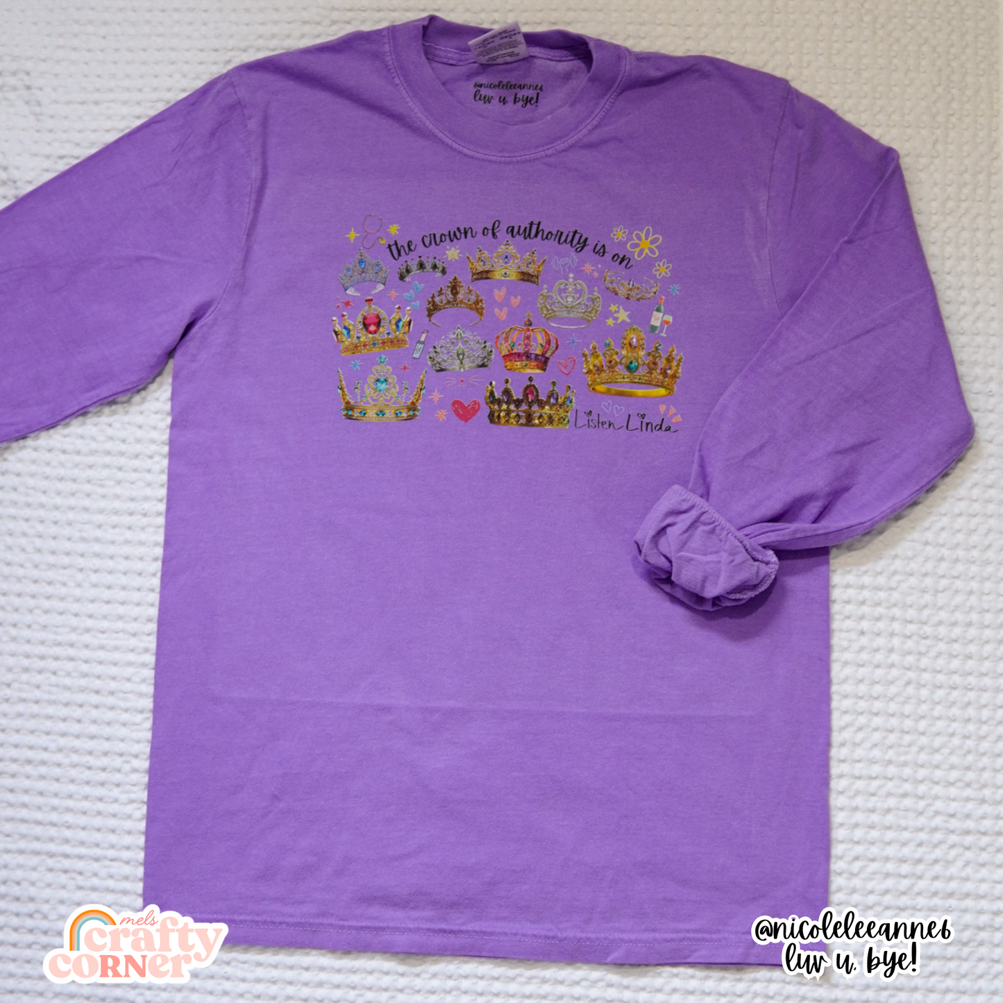 Crown Of Authority Merch | Violet Long Sleeve