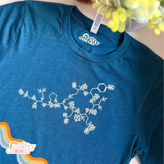 Professional nurses wearing Floral Oxytocin soft t-shirt product cover image