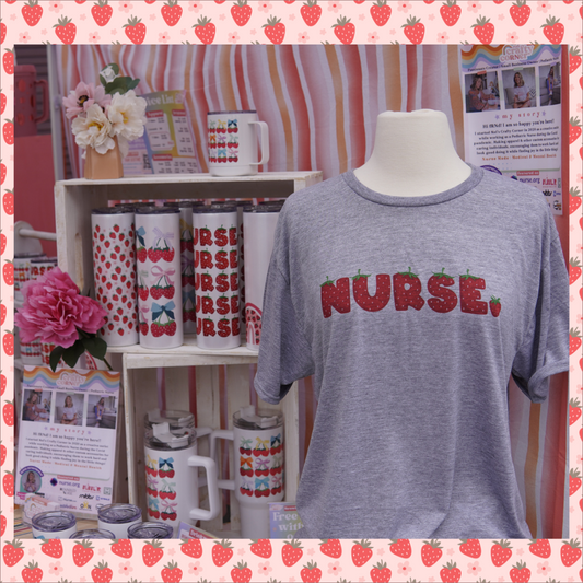 Strawberry Nurse T-shirt | Ready To Ship