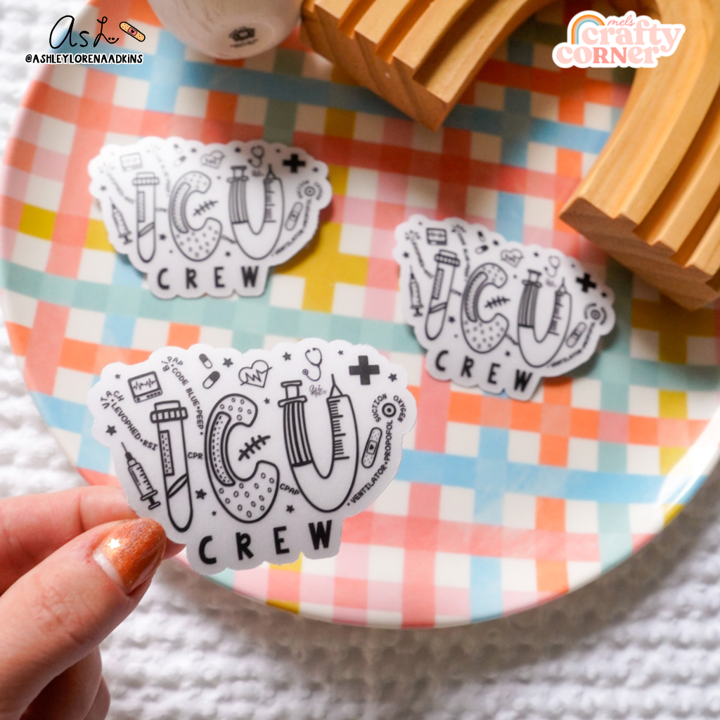 ICU Crew | Clear Sticker