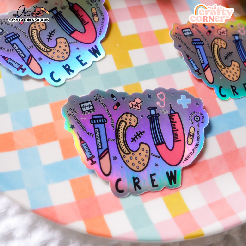 ICU Crew | Holographic Sticker