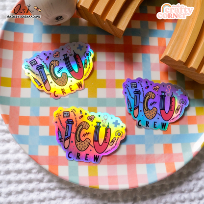 ICU Crew | Holographic Sticker