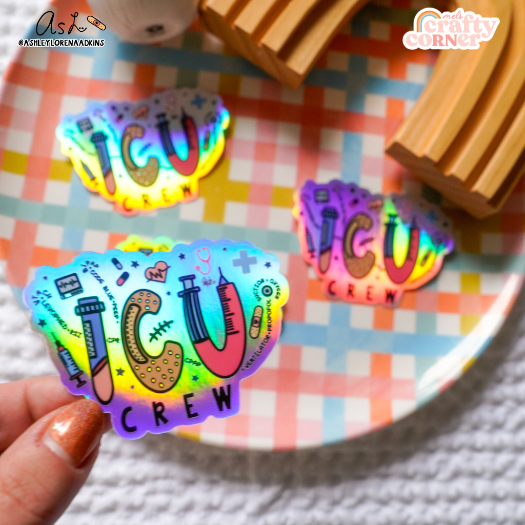 ICU Crew | Holographic Sticker