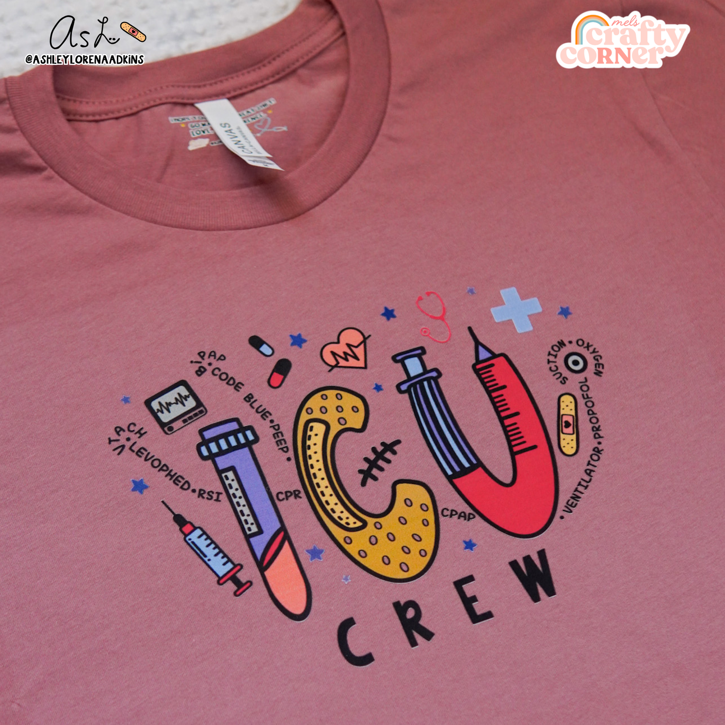 ICU Crew Merch | Mauve T-shirt