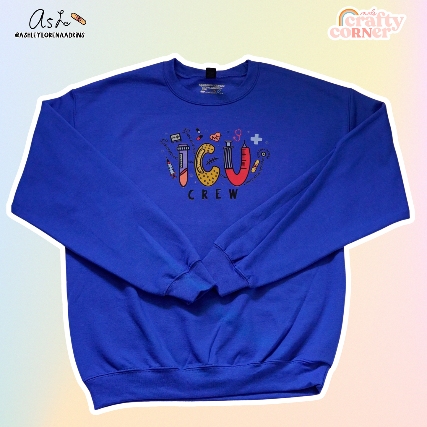 ICU Crew Merch | Royal Crewneck