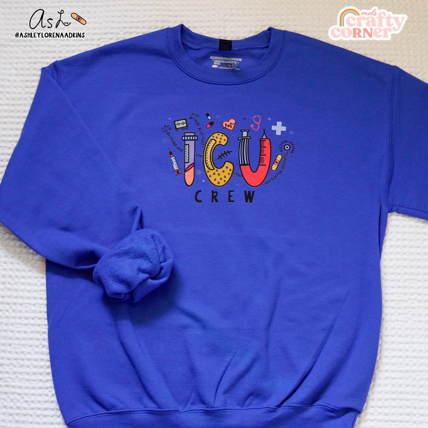 ICU Crew Merch | Royal Crewneck