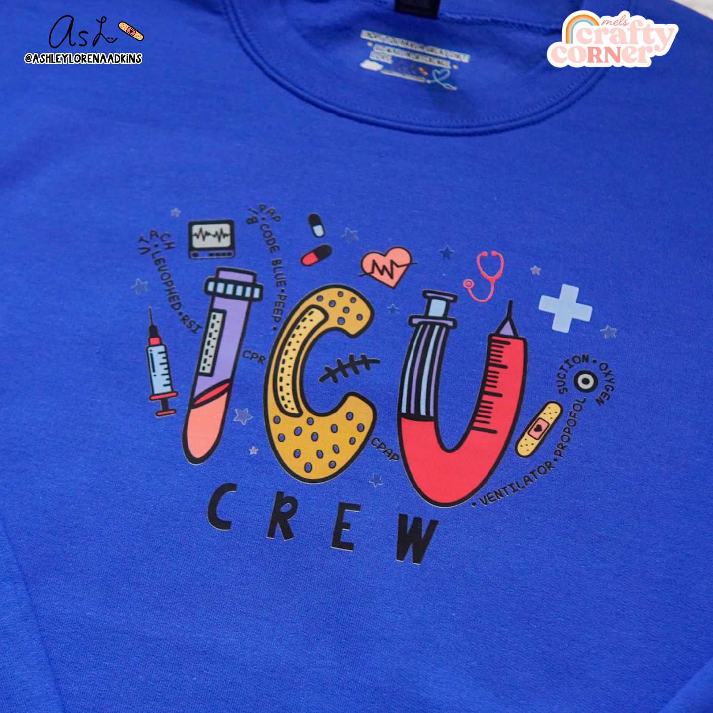 ICU Crew Merch | Royal Crewneck