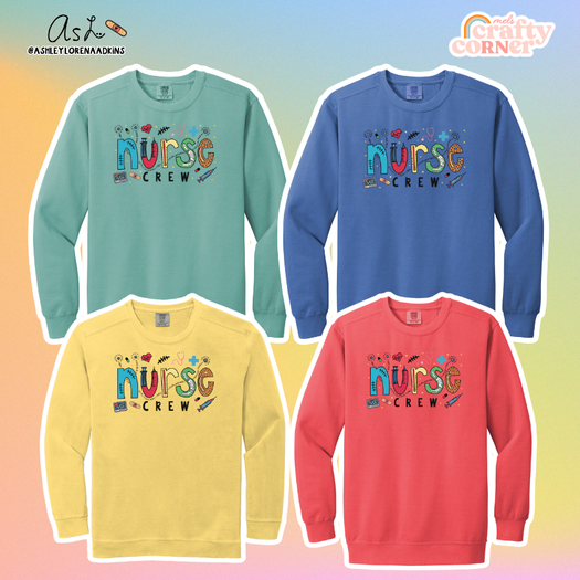 Nurse Crew Merch | Flo Blue Crewneck