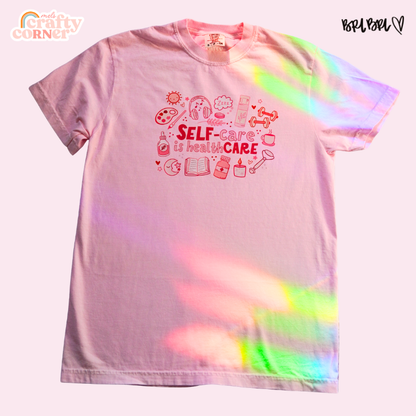 Self-Care is Healthcare Merch | Comfort Colors Tshirt ~ FULL COLOR