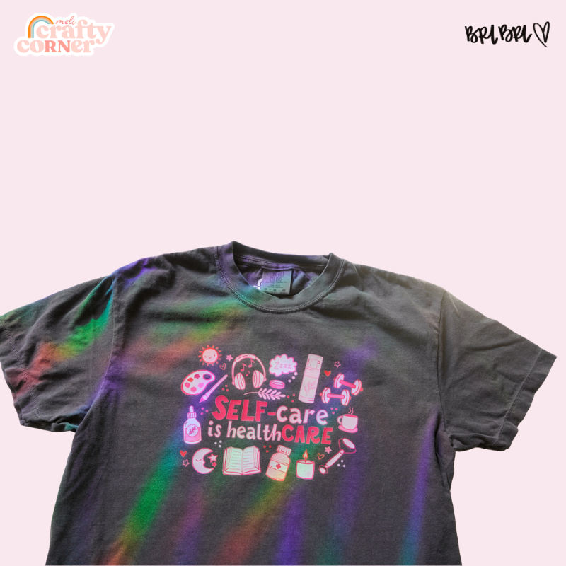 Self-Care is Healthcare Merch | Comfort Colors Tshirt ~ FULL COLOR
