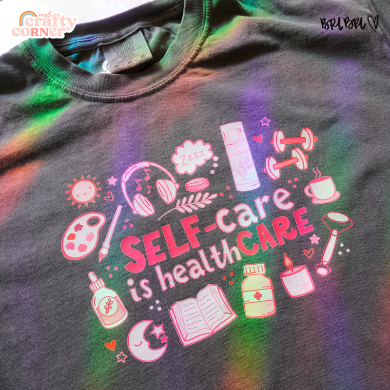 Self-Care is Healthcare Merch | Comfort Colors Tshirt ~ FULL COLOR